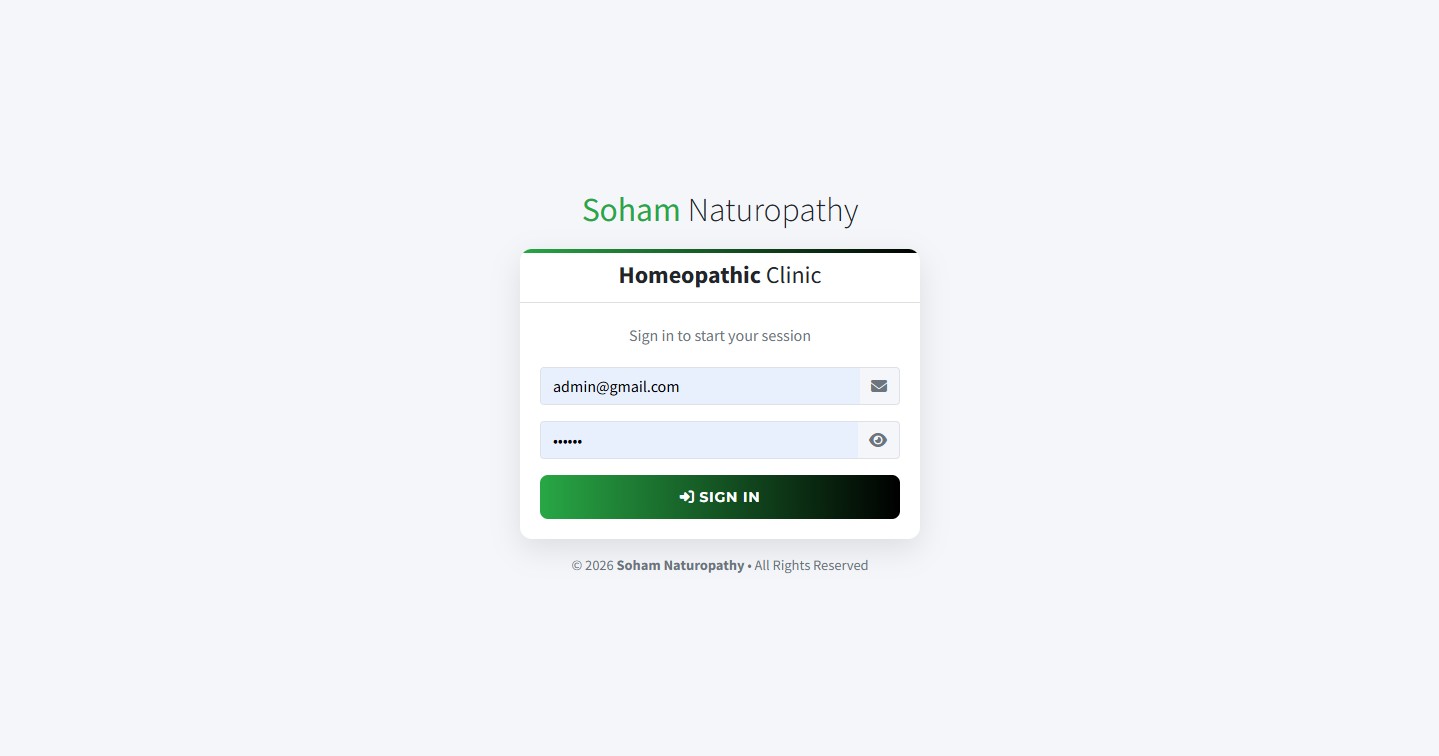 Soham Naturopathy Clinic - Website Development by ZapCodex Ishwarpur